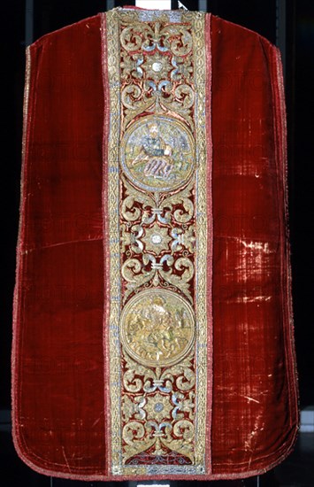 DALMATICA DE PRIMERA MITAD DEL S XVII-ESPALDA
SEVILLA, MUSEO BELLAS ARTES - CONVENTO MERCEDARIAS