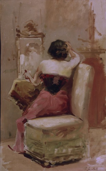 Sorolla, Femme se coiffant