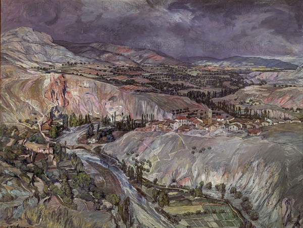 ZULOAGA IGNACIO 1870-1945
PAISAJE-OLEO/CARTON-75,5 X 98 CM
BILBAO, MUSEO BELLAS