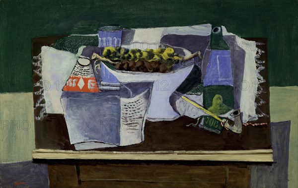 HAYDEN HENRI
NATURALEZA MUERTA SOBRE FONDO VERDE-OLEO/LIENZO-60 X 92,5 CM
BILBAO, MUSEO BELLAS