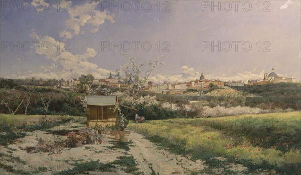 GOMAR Y GOMAR ANTONI
MADRID VISTO DESDE LA CASA DE CAMPO-1893-O/L-110X175 CM-
MADRID, COLECCION