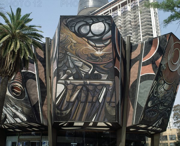 SIQUEIROS DAVID ALFARO 1896/1974
POLIFORUM CULTURAL DE SIQUEIROS-DETALLE DE LA