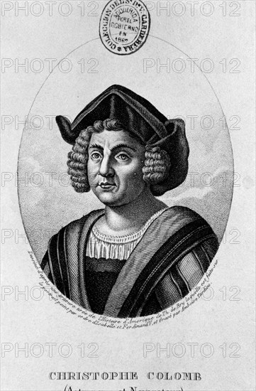GRABADO-CRISTOBAL COLON-A PARTIR DE UN GRABADO DE HISTORIA DE AMERICA DE THEODOR DE BRY
MADRID,