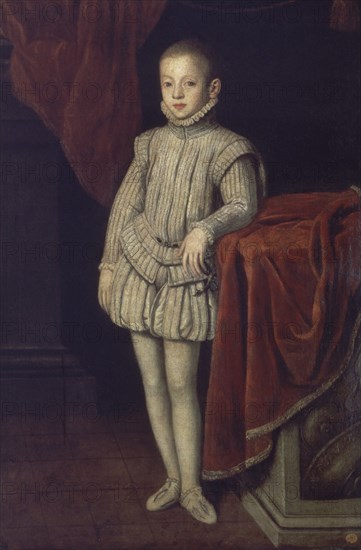 EL PRINCIPE DON JUAN DE AUSTRIA  A LOS 7 AÑOS-1554
PARIS, EMBAJADA ESPAÑOLA
FRANCIA

This image