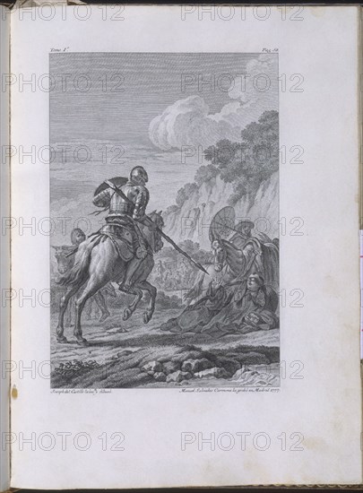 CASTILLO
GRABADO DE LA 1ªEDICION QUE HIZO IBARRA DEL QUIJOTE-1780
SALAMANCA, UNIVERSIDAD