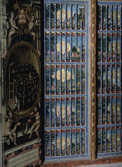 CERVERA MARTIN
REJA Y PINTURAS DE LA ESTANTERIA DE MANUSCRITO E INCUNABLES
SALAMANCA, UNIVERSIDAD