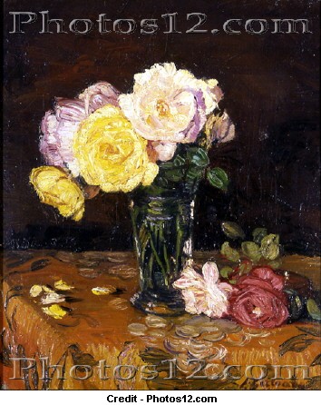 ZULOAGA IGNACIO 1870-1945
FLORERO CON ROSAS-1931-O/L 50x43 CM
ZUMAYA, MUSEO ZULOAGA
GUIPUZCOA