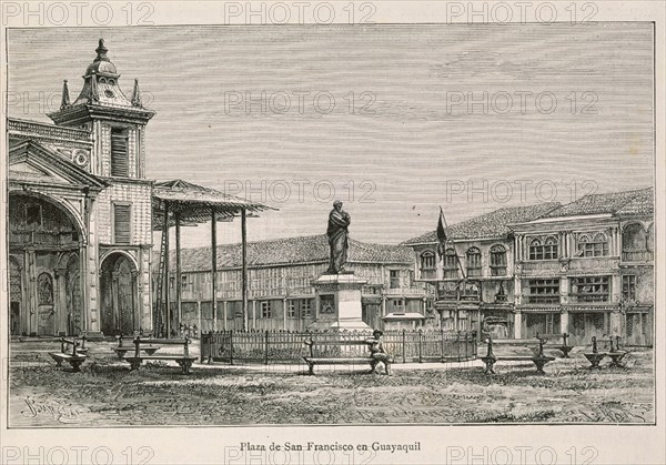 GRABADO-PLAZA DE S FRANCISCO EN GUAYAQUIL-ECUADOR-S XIX

This image is not downloadable. Contact