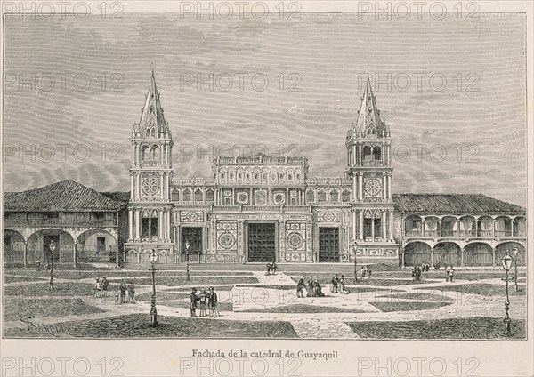 GRABADO-FACHADA DE LA CATEDRAL DE GUAYAQUIL-ECUADOR-S XIX

This image is not downloadable.