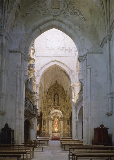 INTERIOR DE LA IGLESIA HACIA LA CABECERA-
OÑA, MONASTERIO DE SAN SALVADOR
BURGOS