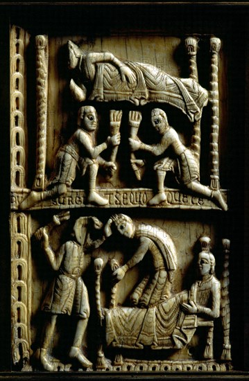 ARQUETA S MILLAN-DET VIDA SANTO-EXPLICACIONES DE S BRAULIO
SAN MILLAN DE LA COGOLLA, MONASTERIO