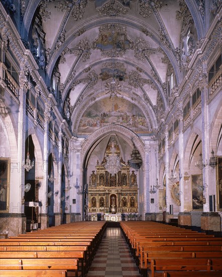 IGLESIA-INTERIOR HACIA LA CABECERA-BARROCO-1571-1683
PALMA, COLEGIO/CONV