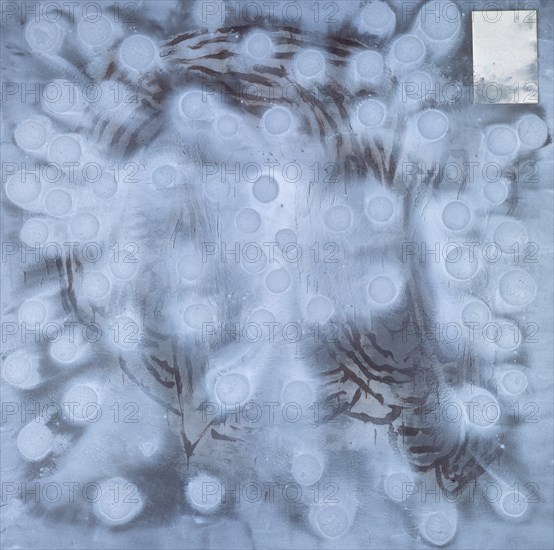 BROTO JOSE MANUEL 1949/
PALESTRINA-1990-260X260 CM-ACRILICO Y COLLAGE/LIENZO-
MADRID, GALERIA