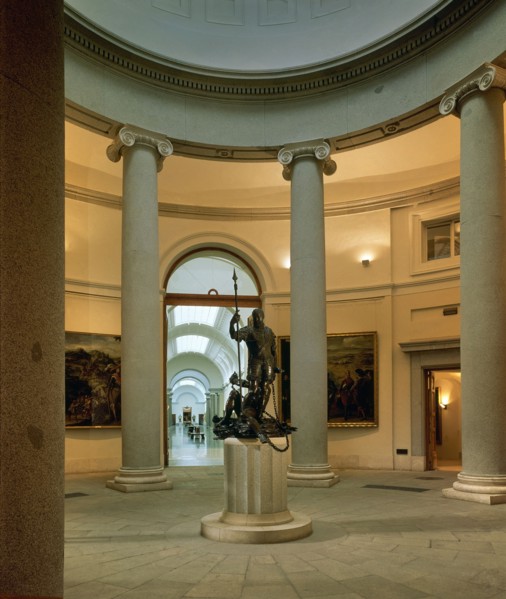 Sculpture de Charles Quint dominant la fureur