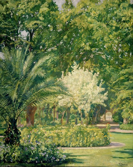 LLORENS FRANCISCO 1874-1948
VERE CLARO-JARDIN BOTANICO-1934-79X100 CM-
MADRID, COLECCION