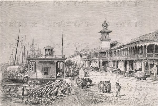 LITOGRAFIA-MUELLE DE GUAYAQUIL-ECUADOR-S XIX

This image is not downloadable. Contact us for the