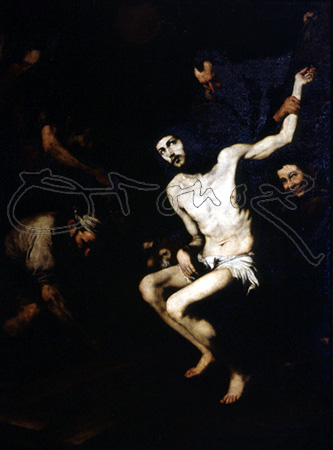 RIBERA JOSE DE 1591/1652
PREPARATIVOS PARA LA CRUCIFIXION-HACIA 1628/29-
COGOLLUDO, IGLESIA DE