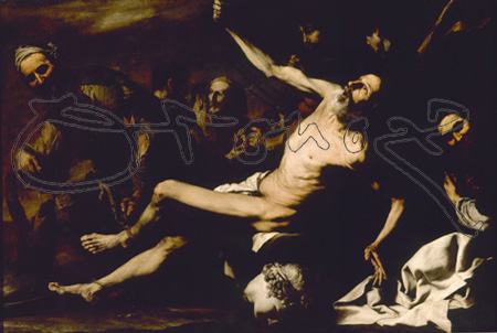 RIBERA JOSE DE 1591/1652
MARTIRIO DE SAN BARTOLOME-1629-
FLORENCIA, PALACIO PITTI/GALERIA