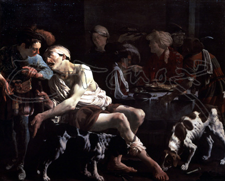 TER BRUGGHEN HENDRIC
EL HOMBRE RICO Y EL POBRE LAZARO-1625-LIENZO 168,2X207,3CM-NºINV