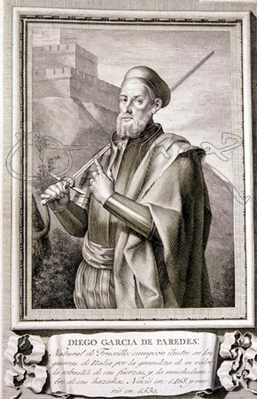 I-DIEGO GARCIA PAREDES (1506-1563) - CONQUISTADOR ESPAÑOL - GRABADO
MADRID, CALCOGRAFIA