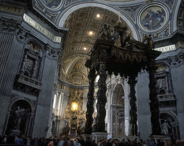 BERNINI GIAN LORENZO 1598/1680
INTERIOR-CRUCERO - S XVII -
VATICANO, BASILICA DE SAN