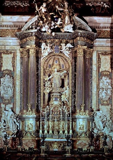 POZZO ANDREA
INTERIOR-ALTAR"TRIUNFO DE S IGNACIO"1696/1700-EL MAS RICO DE ROMA
ROMA, IGLESIA DEL
