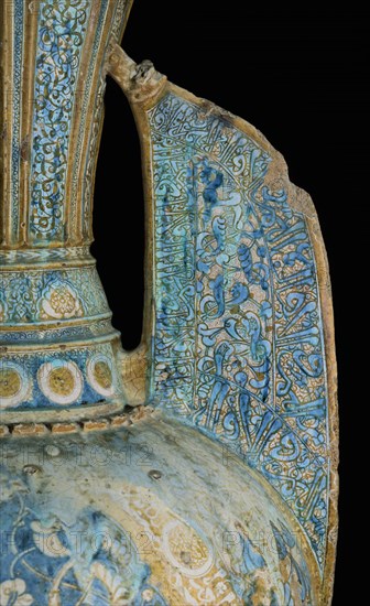 VASO DE LA ALHAMBRA O JARRON DE LAS GACELAS-DETALLE DEL ASA-S XV-NAZARI
GRANADA, MUSEO