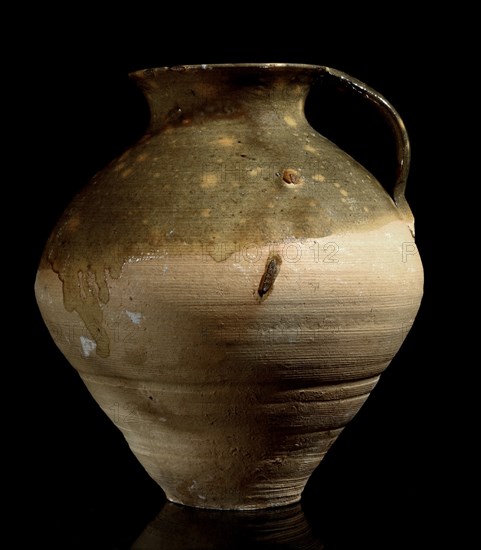 OLLA O CANTARO DE BOCA ANCHA DE DONDE SALE EL ASA-PARCIALMENTE VIDRIADO
NIÑODAGUIA, COLECCION