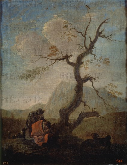 Miel Van Bike, Landscape With Shepherds
