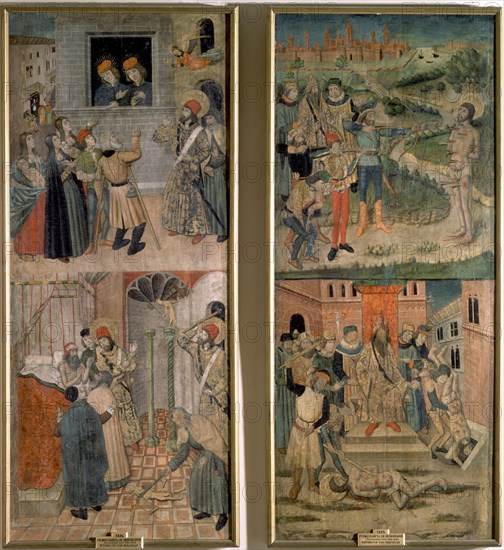 de Benabarre, Saint Sebastian talking to Saint Mark