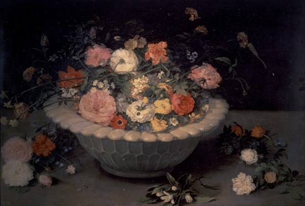 Jan Bruegel, dit de Velours1568/1625
FLORERO-T.0,44X0,66-NºPRADO 1422-Ecole flamande
Madrid,
