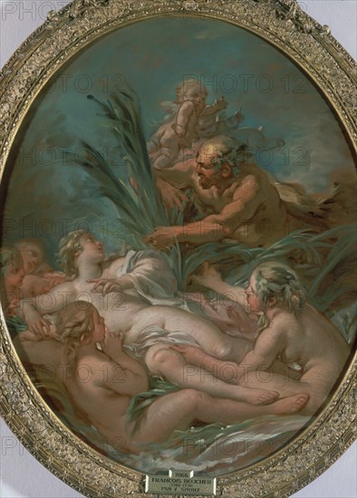 BOUCHER FRANÇOIS 1703/70
PAN Y SIRINX-L.79x95cm       S XVIII    NP 7066
MADRID, MUSEO DEL