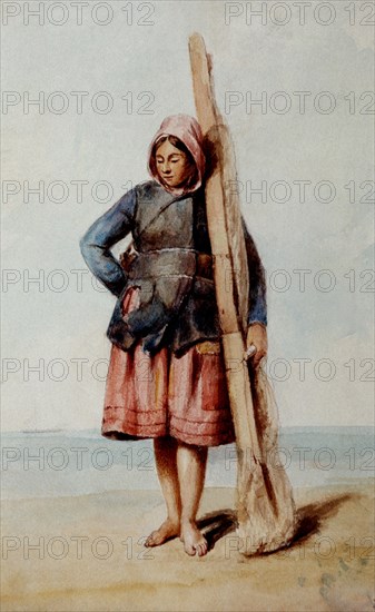 MONTIJO EUGENIA
DIBUJO - PESCADORA
MADRID, COLECCION DUQUES DE ALBA
MADRID