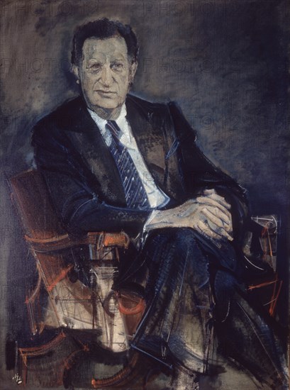DELGADO RAMOS ALVARO
GALERIA DE  RETRATOS-FERNANDO ALVAREZ DE MIRANDA Y TORRES-1980-O/L130X97