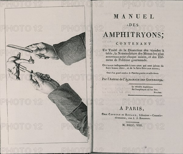 MANUAL DE LOS ANFITRIONES:DISECCION CARNE,MENUS Y NORMAS 1808 PARIS

This image is not