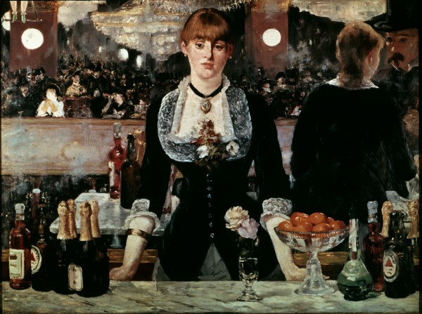 MANET EDUARD 1832/83
LA BARRA DEL FOLIES- BERGERE- 1881-2 - IMPRESIONISMO FRANCES - O/L -