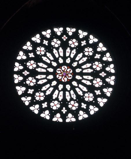 INTERIOR-ROSETON Y VITRAL DE LA FACHA PRINCIPAL- ARTE GOTICO S XIII
TARRAGONA,