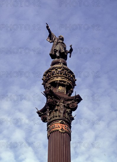 BUIGAS MONRAVA GAIETA 1851/1919
MONUMENTO A COLON-DET PARTE SUPERIOR 1886
BARCELONA,