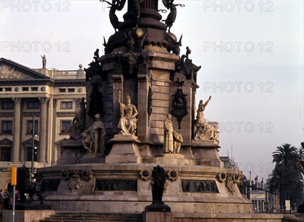 BUIGAS MONRAVA GAIETA 1851/1919
MONUMENTO A COLON-DET PARTE INFERIOR Y BASE 1886
BARCELONA,