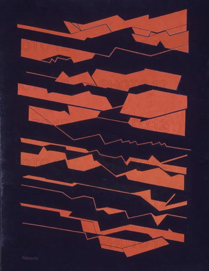 PALAZUELO PABLO 1916-
TRANSVERSAL Nº12 - GOUACHE/PAPEL ARCHES-AGOSTO 1994
MADRID, GALERIA SOLEDAD