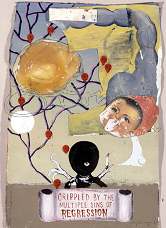 OCAMPO MANUEL 1965-
THE PUTRID SMELL OF THE PROGRESSIVES AFTER DINNER MINTS, 1998
MADRID, GALERIA