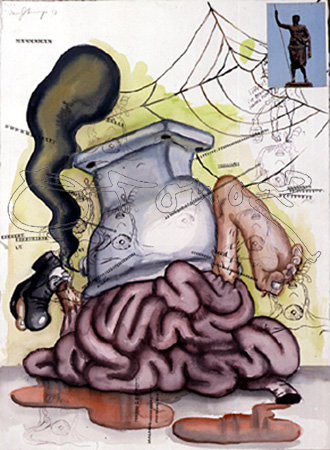 OCAMPO MANUEL 1965-
THE SELF-VENERATING ARTIST HAS NO TIME FOR MONEY, 1998
MADRID, GALERIA