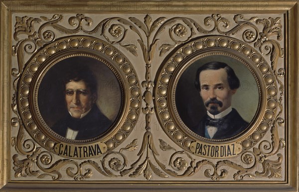 GARCIA Y MTNEZ J/PUEBLA DIOSCO
SALON CONFERENCIAS-MEDALLON-JOSE MªCALATRAVA Y MARTINEZ(1868) Y