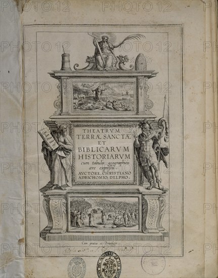ADRICHEN VAN CHRISTIAN
PORTADA-THEATRUM TERRAE SANCTAE-COLONIA 1550
MADRID, CONGRESO DE LOS