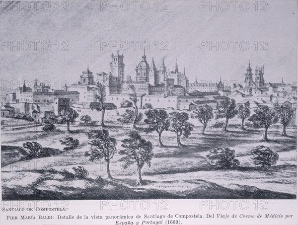 BALDI PIER MARIA
DIBUJO-DET VISTA DE SANTIAGO DE COMPOSTELA"DEL VIAJE DE COSME DE MEDICIS POR