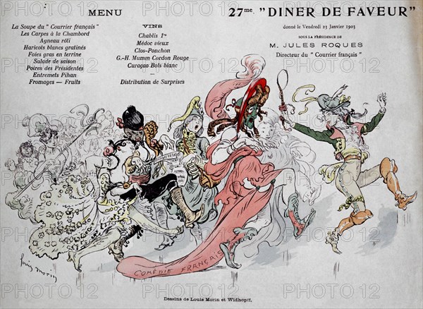 MORIN LOUIS
CARTEL-27 CENA DE GRACIA EL 23/1/1903 BAJO LA PRESIDENCIA DE JULES ROQUES DIRECTOR
