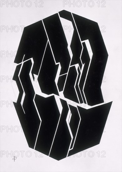 PALAZUELO PABLO 1916-
SINENSIS- VII -GOUCHE- PAPEL ARCHES-ROUPH-  PAL 376-1999
MADRID, GALERIA