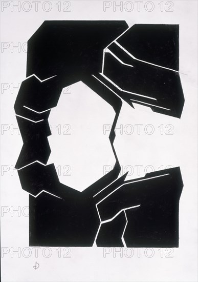 PALAZUELO PABLO 1916-
SINENSIS- II- GOUCHE- PAPEL ARCHES- PAL 388-  1999
MADRID, GALERIA SOLEDAD