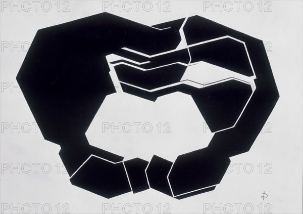 PALAZUELO PABLO 1916-
SINENSIS- III- GOUCHE- PAPEL ARCHES- PAL 389-  1999
MADRID, GALERIA SOLEDAD