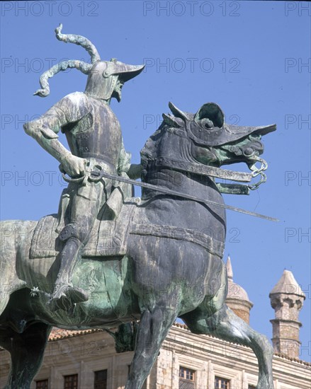 RUMSEY-HARRIMAN
MONUMENTO A FRANCISCO PIZARRO - ESCULTURA ECUESTRE - 1927- (DET)
TRUJILLO,